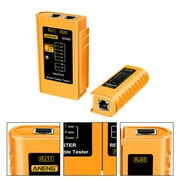 Etereauty Tester Cable Network Wire Tool Test Pc Ethernet Lan Telephone Plastic Check Continuity Mapper Internet Lcd